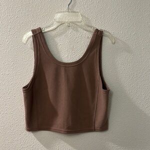 lululemon athletica tan Ribbed Tank Top